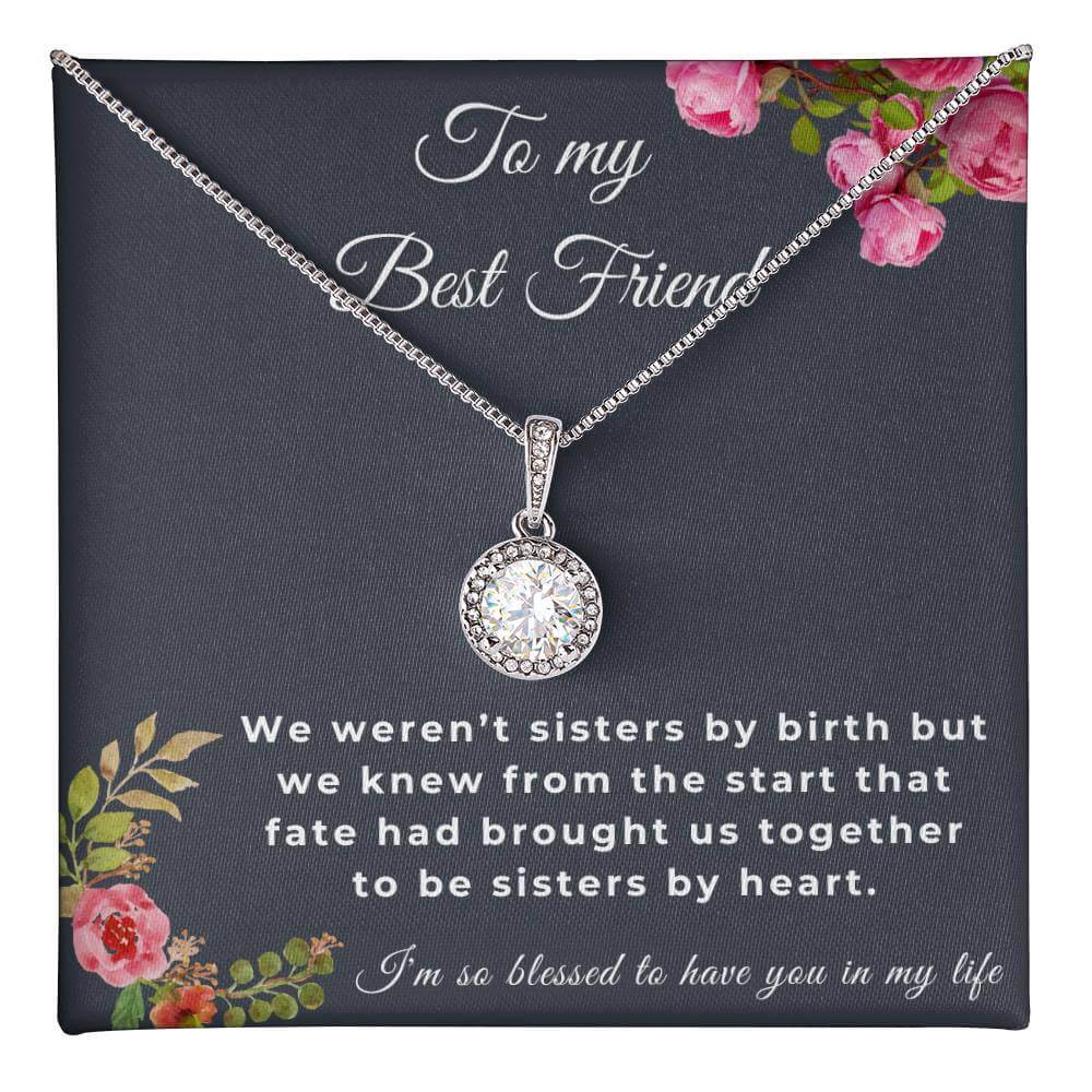 To My Best Friend Eternal Hope Necklace, Friendship Jewelry, Personalized Gift For Best Friend, Best Friend Necklace - Best Today's Gifts