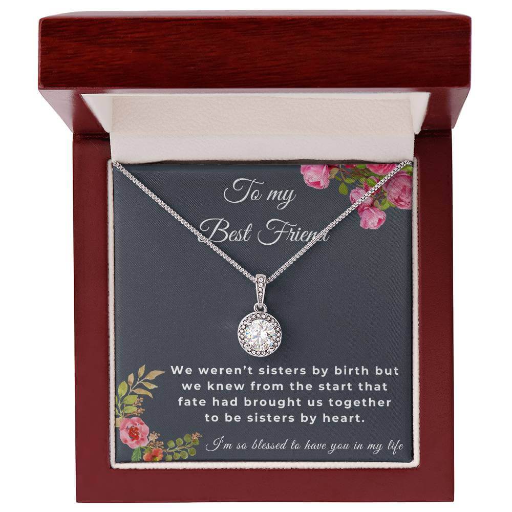 To My Best Friend Eternal Hope Necklace, Friendship Jewelry, Personalized Gift For Best Friend, Best Friend Necklace - Best Today's Gifts