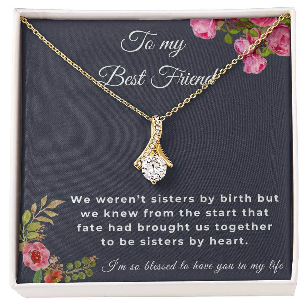 To My Best Friend Alluring Beauty Necklace, Friendship Jewelry, Personalized Gift For Best Friend, Best Friend Necklace - Best Today's Gifts