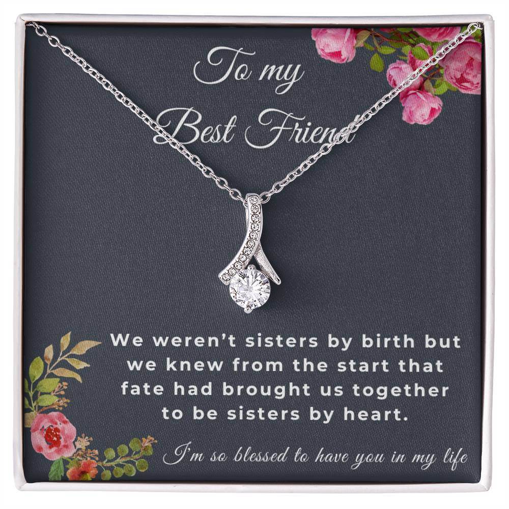 To My Best Friend Alluring Beauty Necklace, Friendship Jewelry, Personalized Gift For Best Friend, Best Friend Necklace - Best Today's Gifts