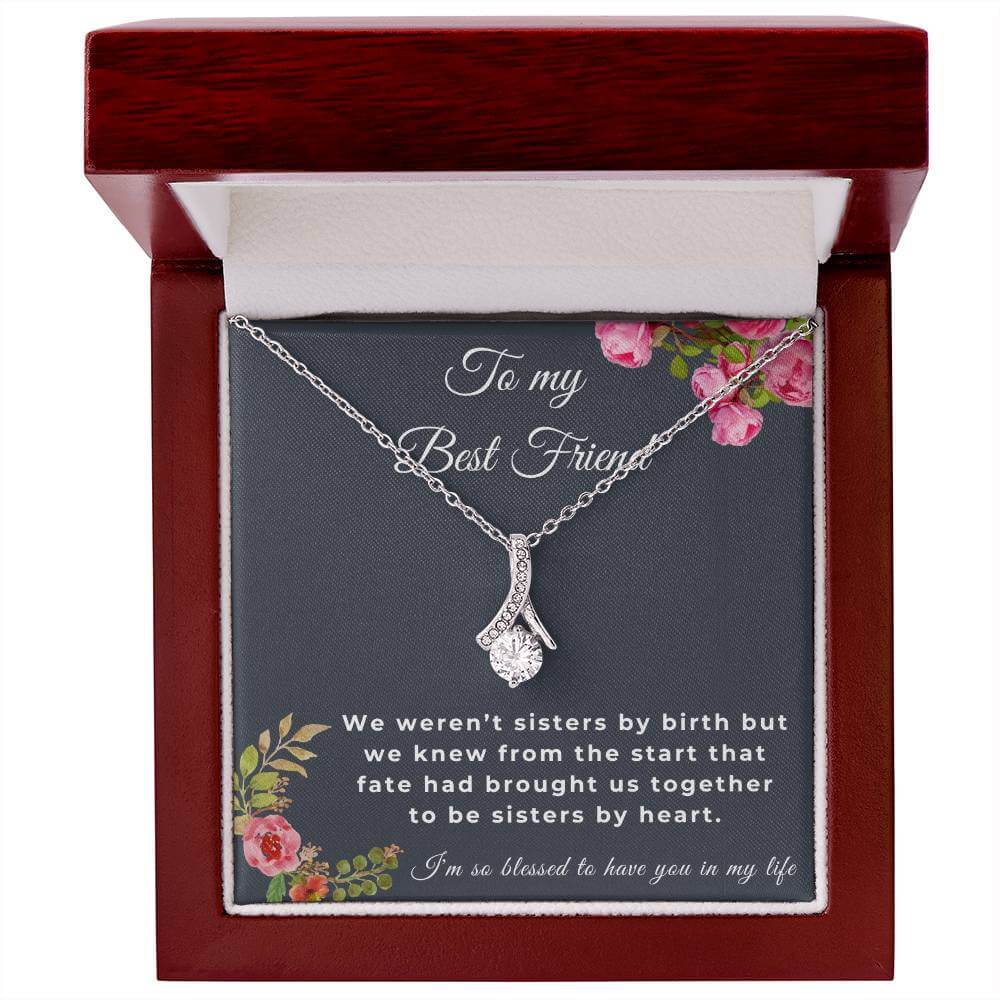 To My Best Friend Alluring Beauty Necklace, Friendship Jewelry, Personalized Gift For Best Friend, Best Friend Necklace - Best Today's Gifts