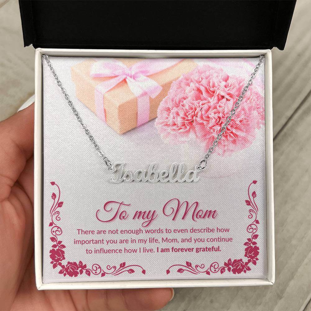 To My Mom Personalized Name Necklace, Personalized Name Necklace From Daughter, Personalized Name Necklace From Son, Housewarming Gift - Best Today's Gifts