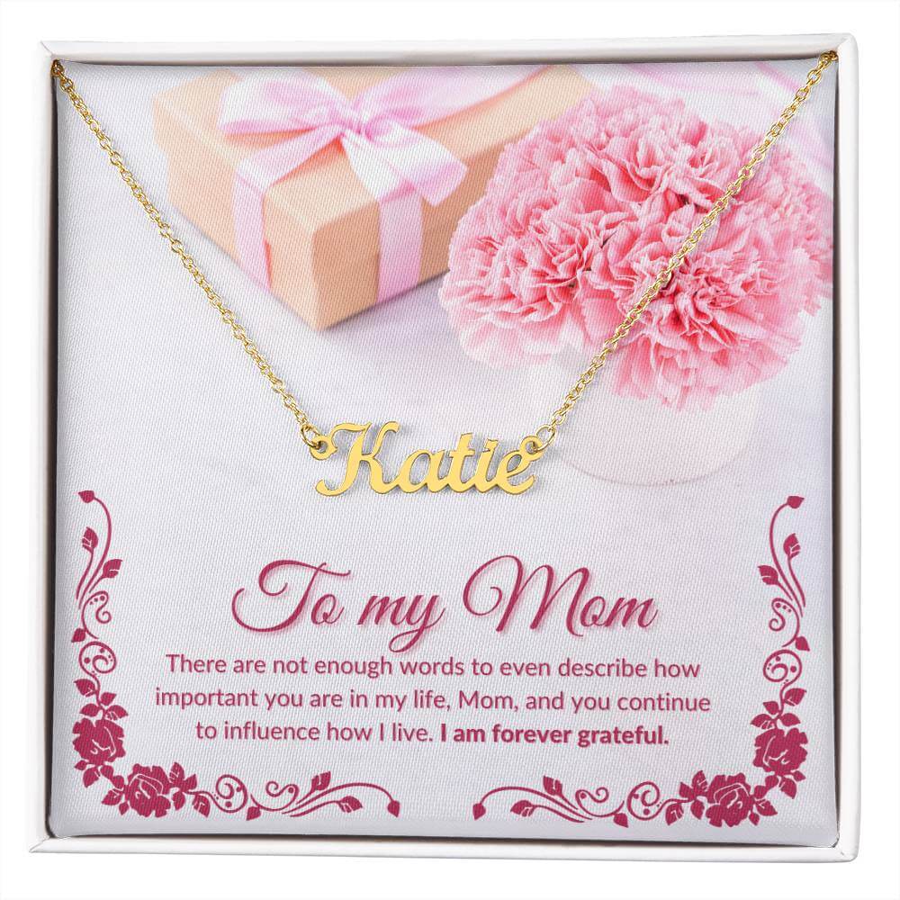 To My Mom Personalized Name Necklace, Personalized Name Necklace From Daughter, Personalized Name Necklace From Son, Housewarming Gift - Best Today's Gifts
