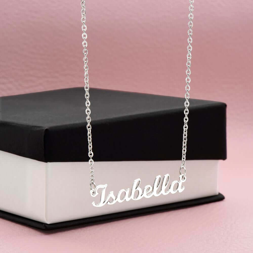 Personalized Name Necklace Without Message Card, Gift for Mom, Gift for Sister, Gift for Wife, Gift for Girlfriend, Personalized Gift - Best Today's Gifts
