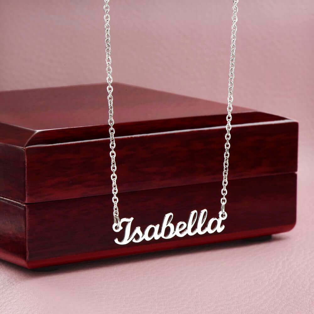 Personalized Name Necklace Without Message Card, Gift for Mom, Gift for Sister, Gift for Wife, Gift for Girlfriend, Personalized Gift - Best Today's Gifts