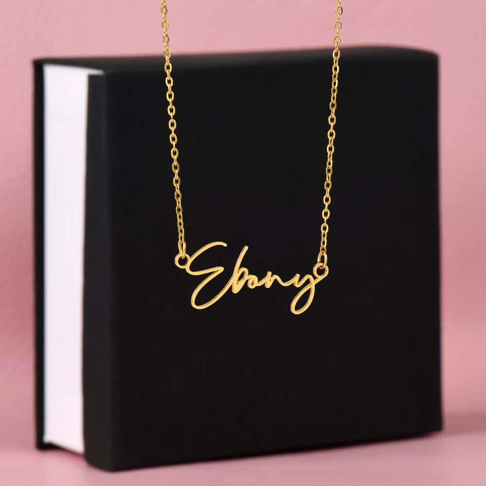 Signature Name Necklace Without Message Card, Gift for Mom, Gift for Sister, Gift for Wife, Gift for Girlfriend, Personalized Gift - Best Today's Gifts