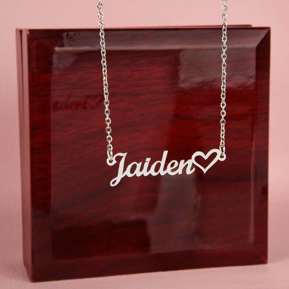 Personalized Heart Name Necklace Without Message Card, Gift for Mom, Gift for Sister, Gift for Wife, Gift for Girlfriend, Personalized Gift - Best Today's Gifts