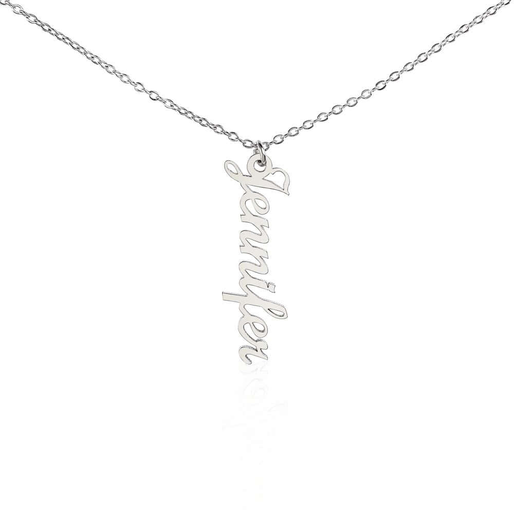 Vertical Name Necklace Without Message Card, Gift for Mom, Gift for Sister, Gift for Wife, Gift for Girlfriend, Personalized Gift - Best Today's Gifts