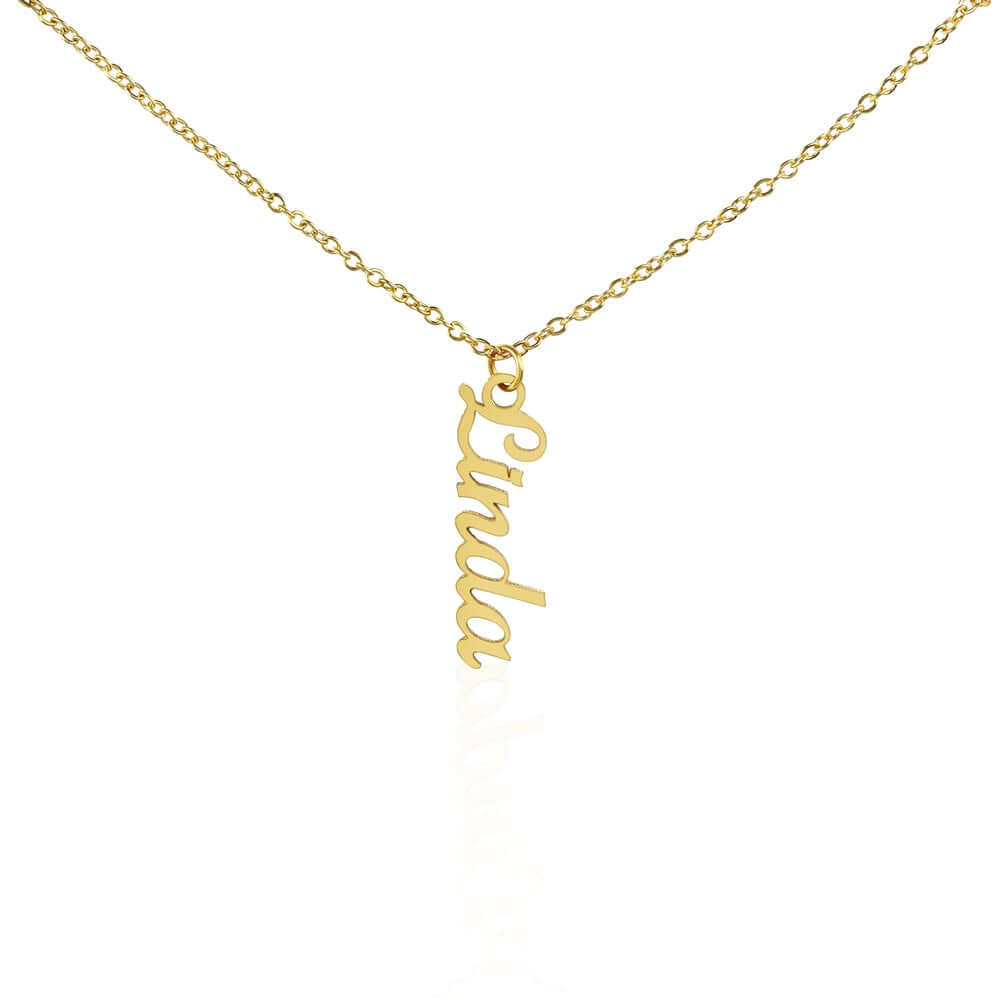Vertical Name Necklace Without Message Card, Gift for Mom, Gift for Sister, Gift for Wife, Gift for Girlfriend, Personalized Gift - Best Today's Gifts