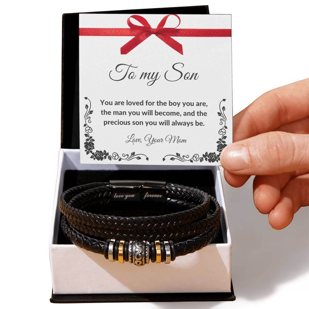 To My Son Bracelet, Love You Forever Bracelet, Gift from Mom - Best Today's Gifts