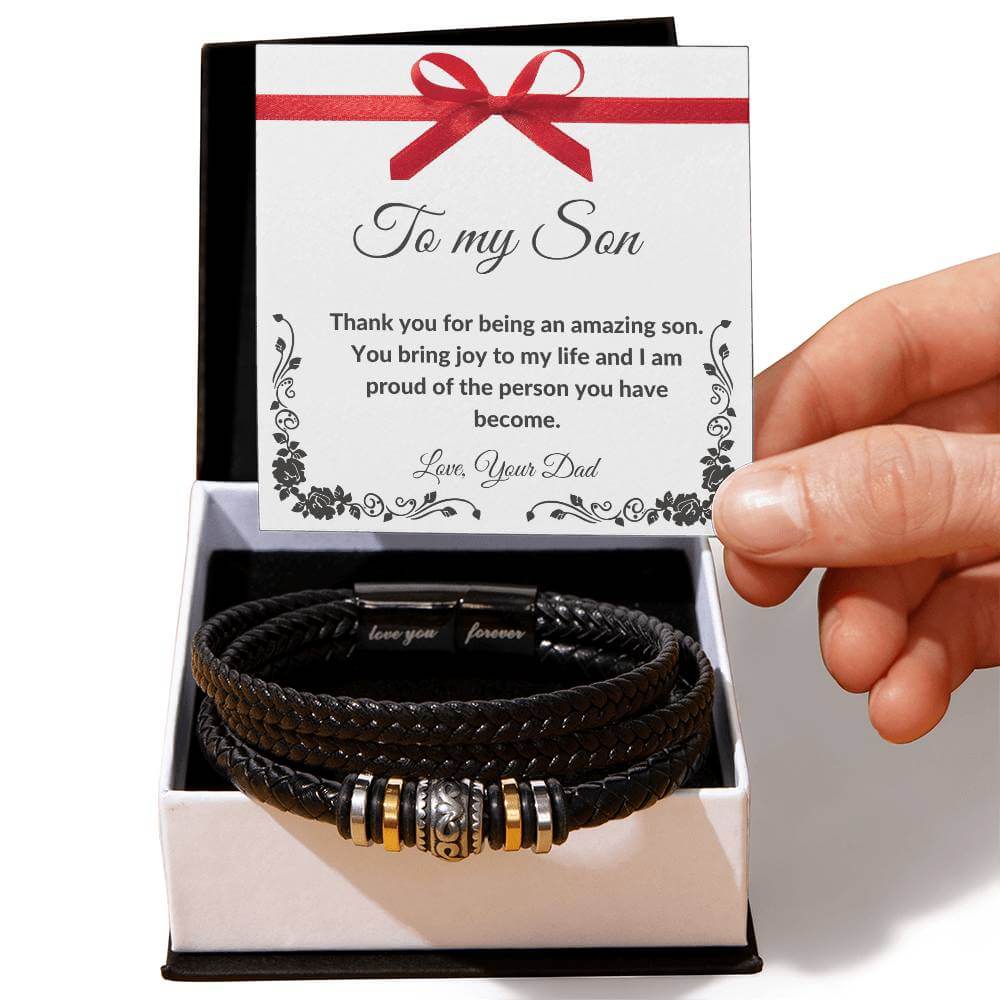 To My Son Bracelet, Love You Forever Bracelet, Gift from Dad - Best Today's Gifts