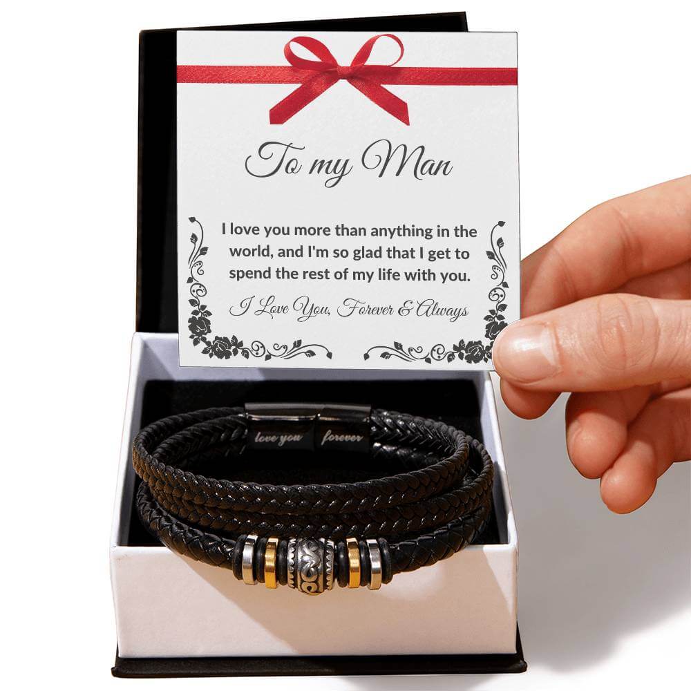 To My Man Bracelet, Love You Forever Bracelet - Best Today's Gifts