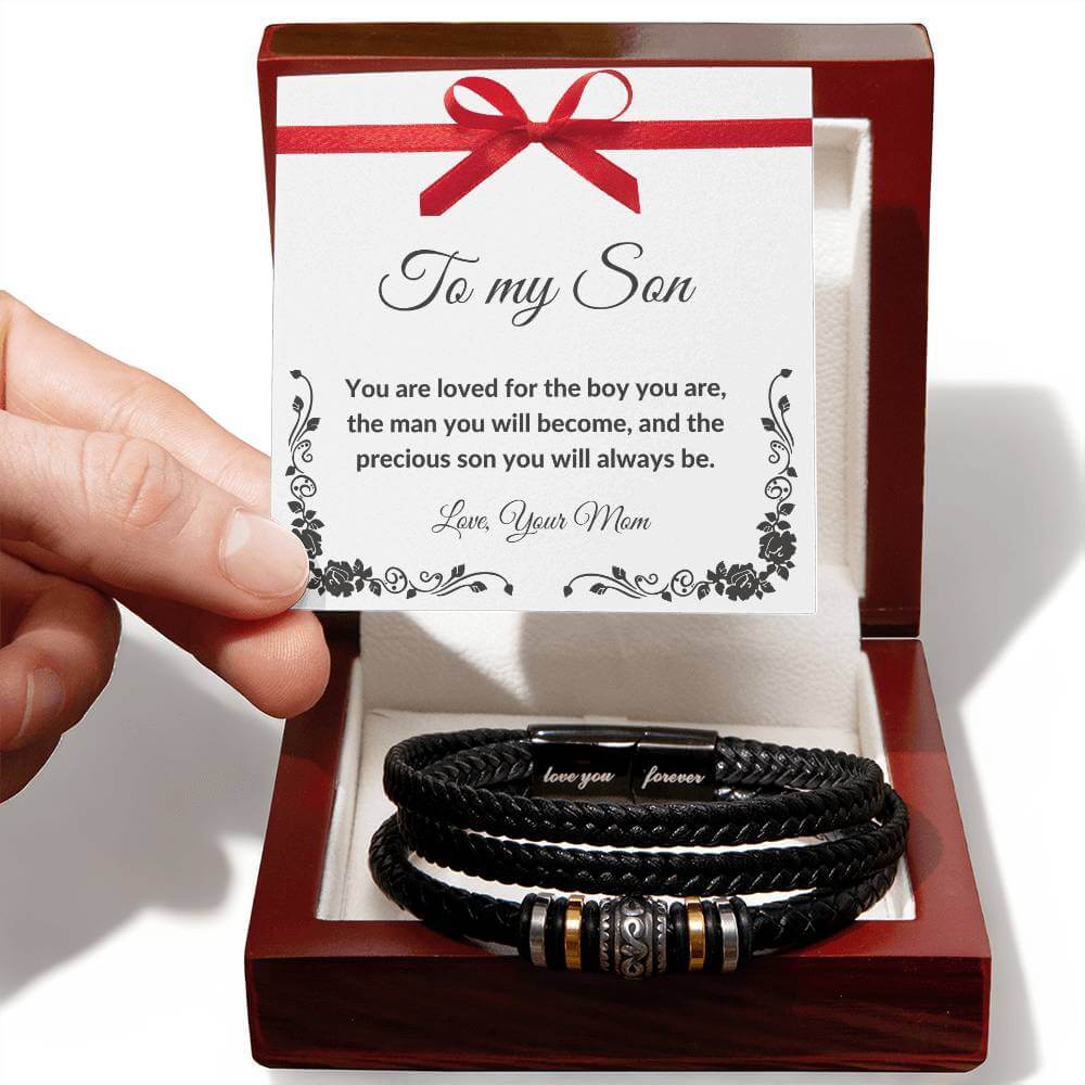 To My Son Bracelet, Love You Forever Bracelet, Gift from Mom - Best Today's Gifts