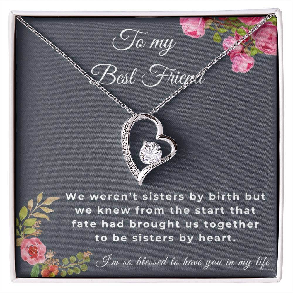 To My Best Friend Forever Love Necklace, Friendship Jewelry, Personalized Gift For Best Friend, Best Friend Necklace - Best Today's Gifts