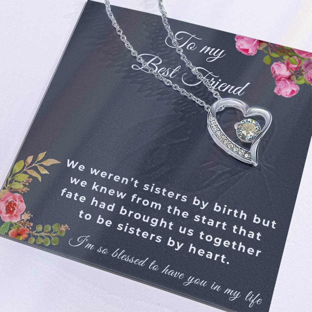 To My Best Friend Forever Love Necklace, Friendship Jewelry, Personalized Gift For Best Friend, Best Friend Necklace - Best Today's Gifts