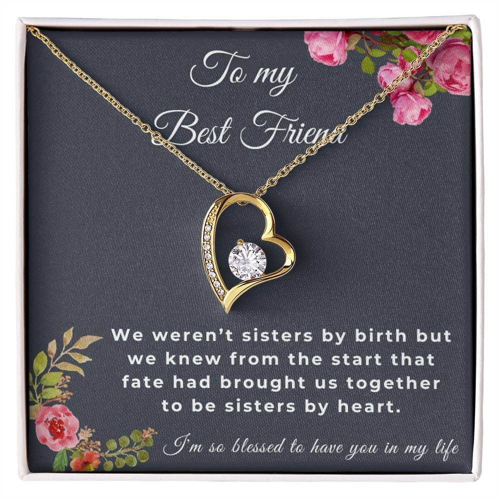 To My Best Friend Forever Love Necklace, Friendship Jewelry, Personalized Gift For Best Friend, Best Friend Necklace - Best Today's Gifts