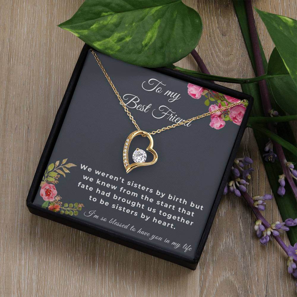 To My Best Friend Forever Love Necklace, Friendship Jewelry, Personalized Gift For Best Friend, Best Friend Necklace - Best Today's Gifts