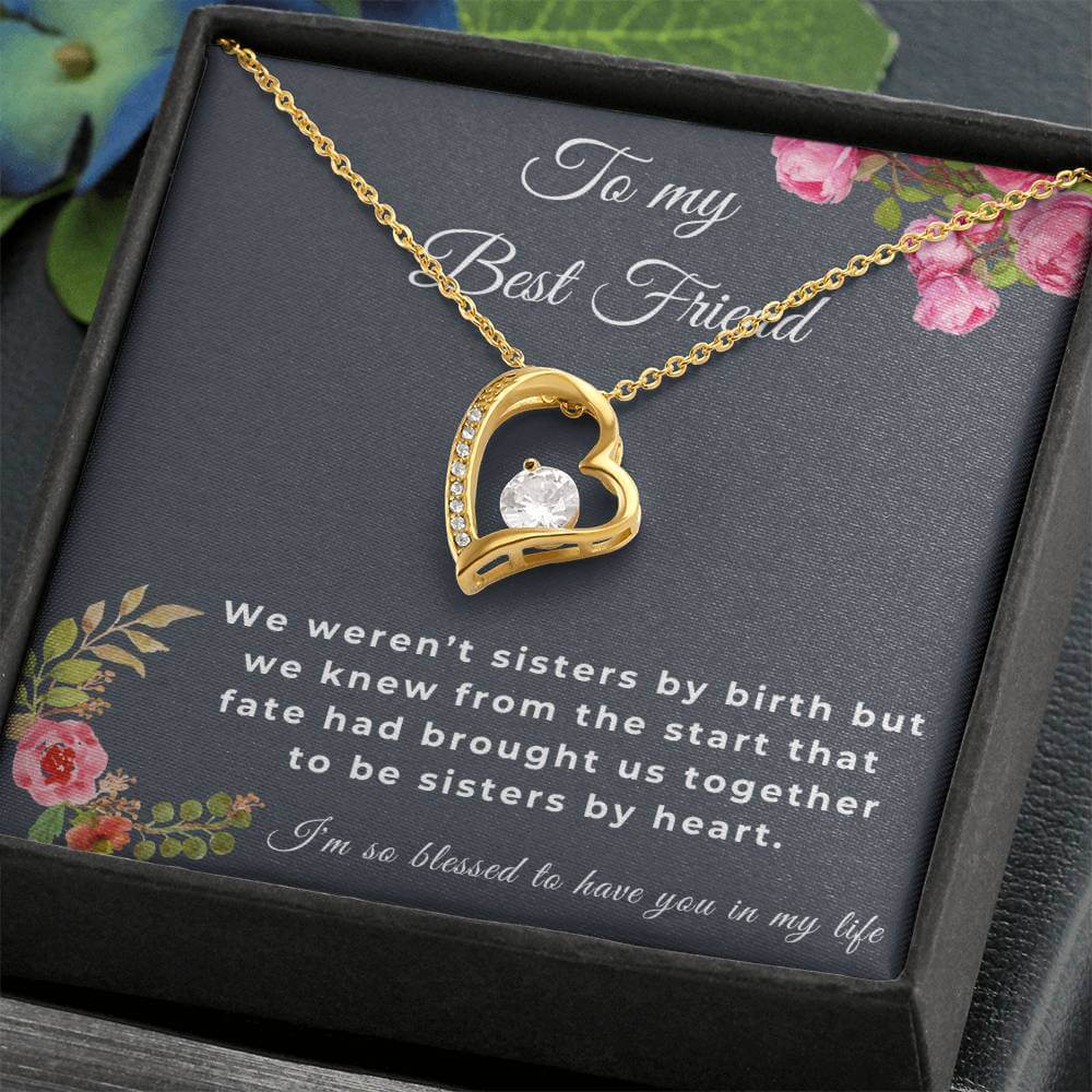 To My Best Friend Forever Love Necklace, Friendship Jewelry, Personalized Gift For Best Friend, Best Friend Necklace - Best Today's Gifts