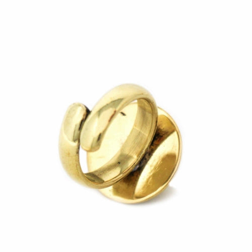 Domed Adjustable Brass Ring - Best Today's Gifts