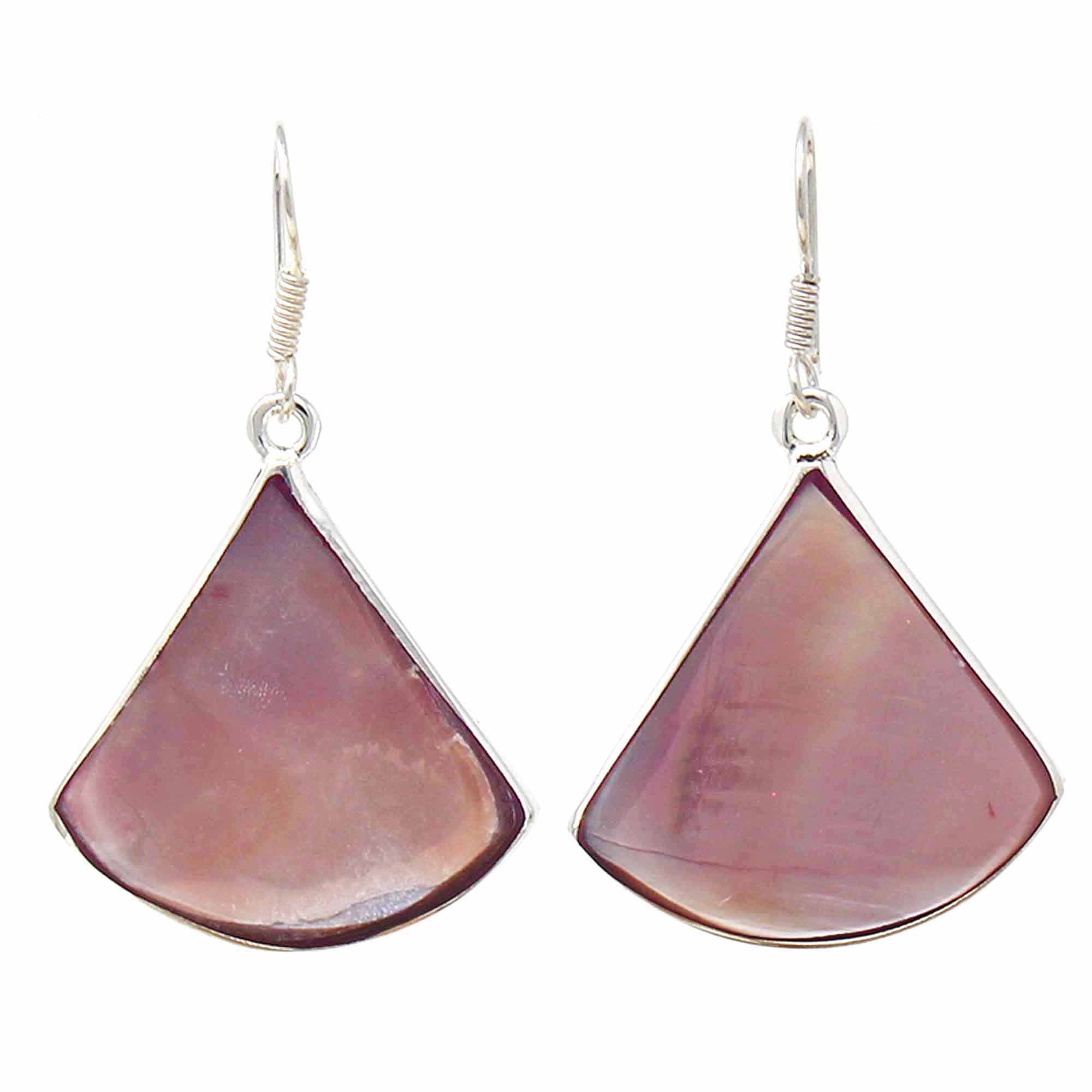 Pink Clam Shell Fan Drop Earrings - Best Today's Gifts