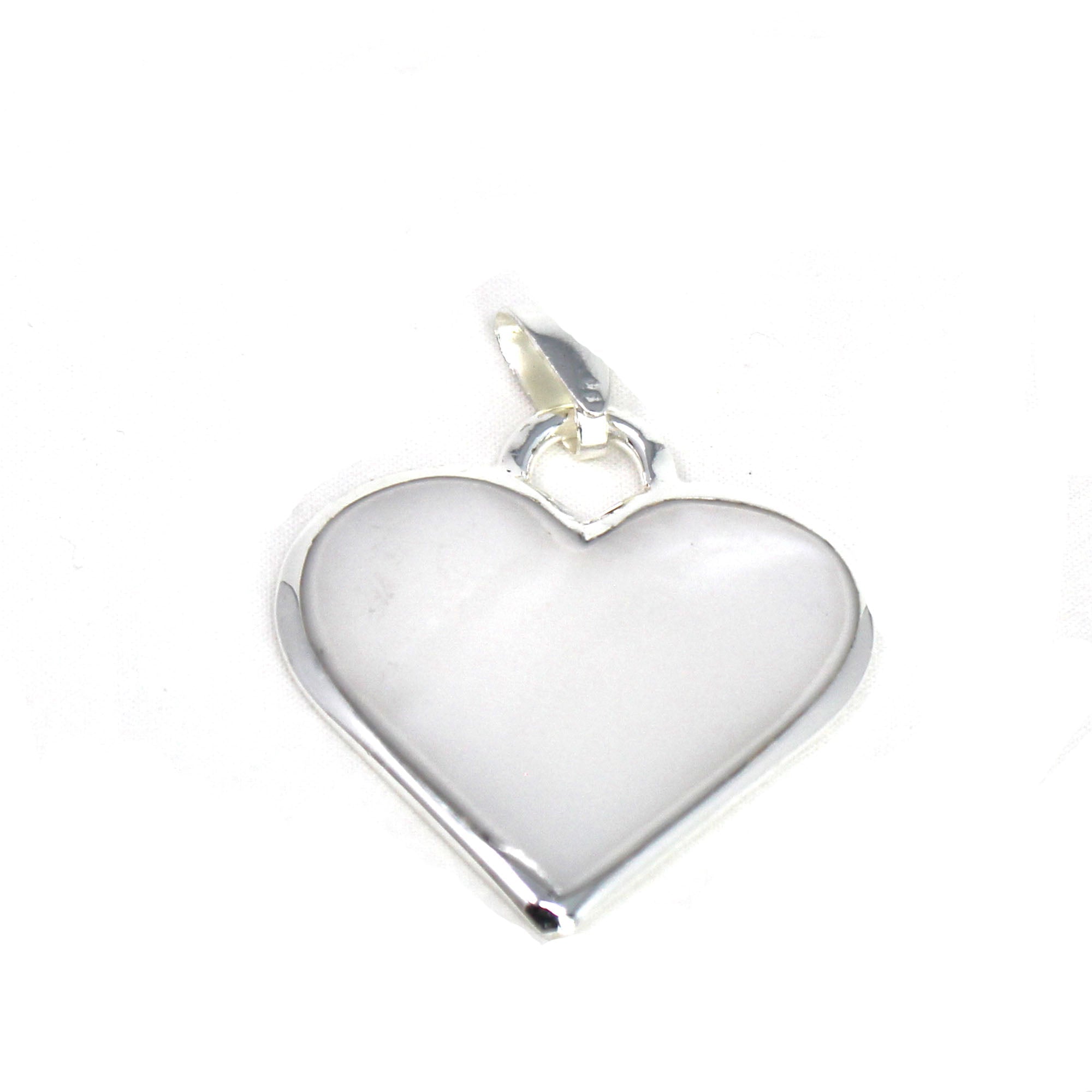 Corazon Blanco White Heart Pendant with Chain - Best Today's Gifts