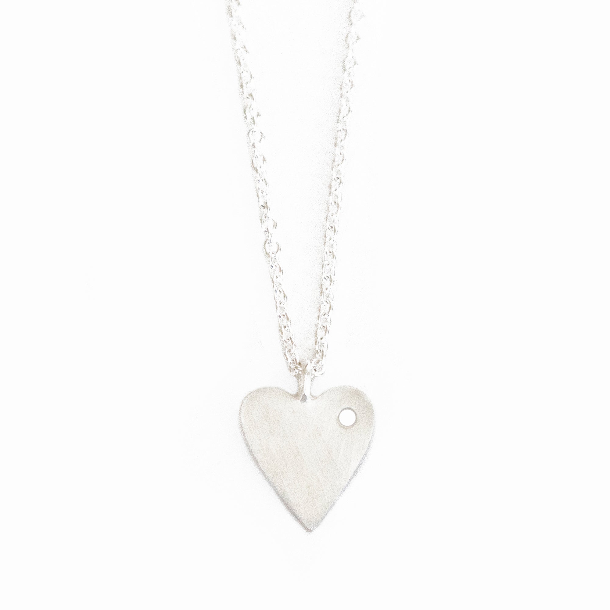 Silverpolished Heart Necklace - Best Today's Gifts