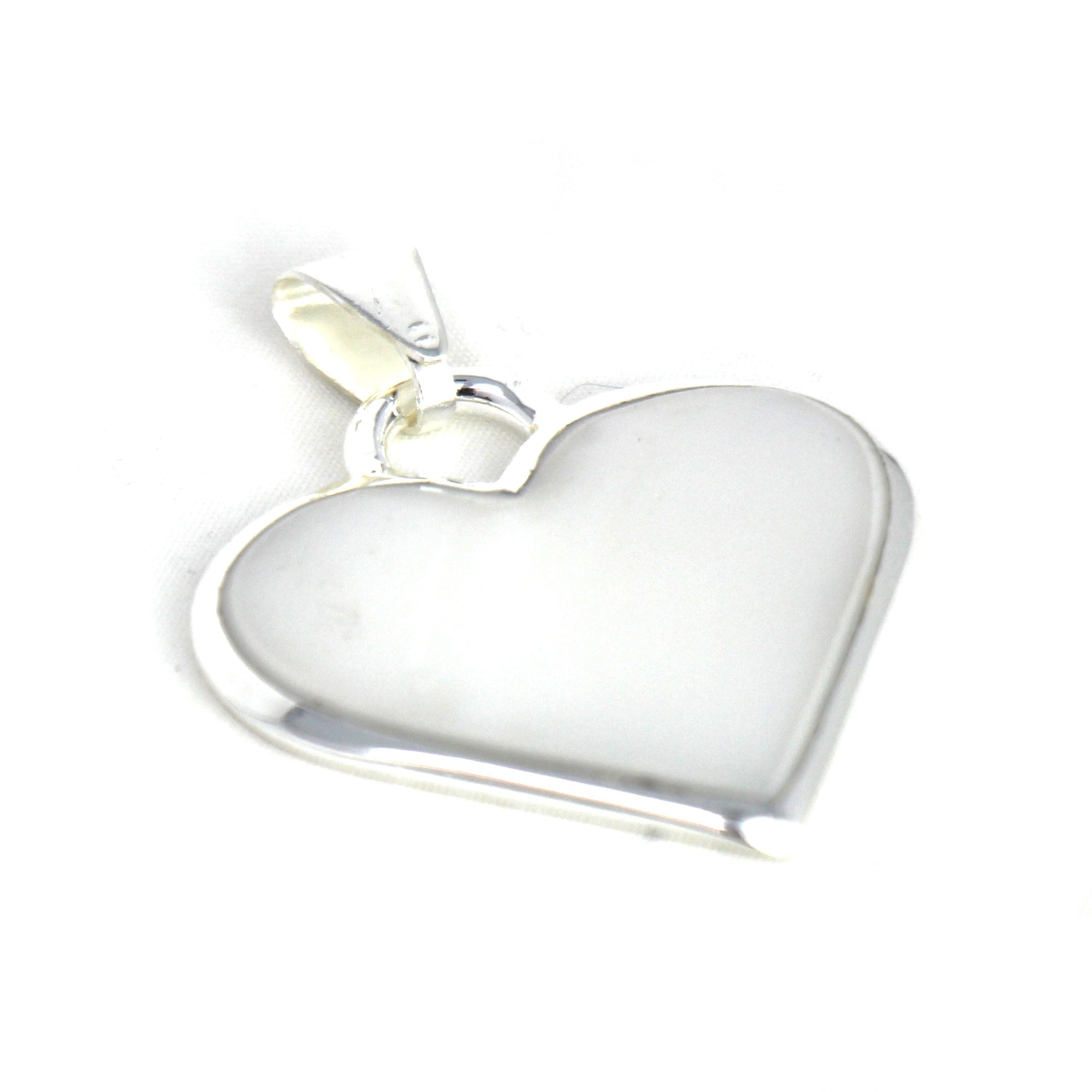 Corazon Blanco White Heart Pendant with Chain - Best Today's Gifts