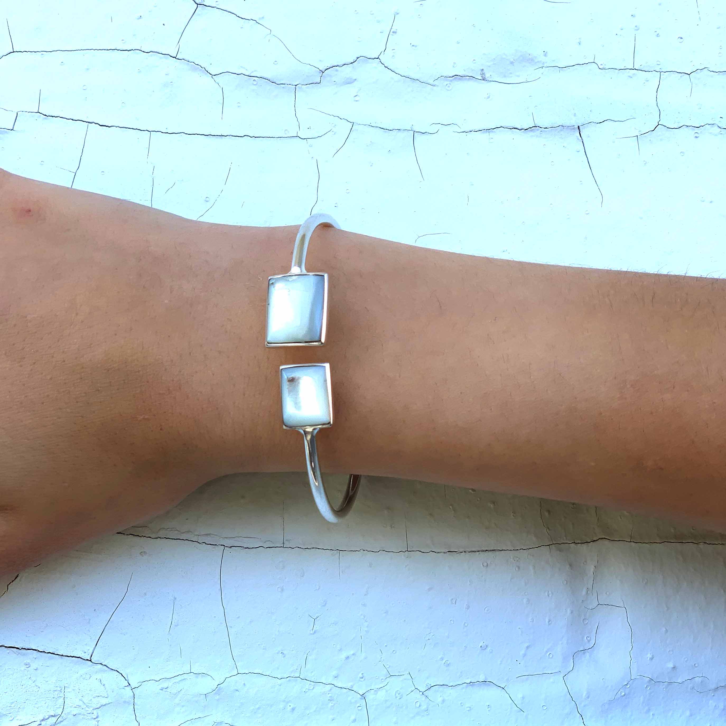 Cuff Bracelet, Mother of Pearl Square - Best Today's Gifts