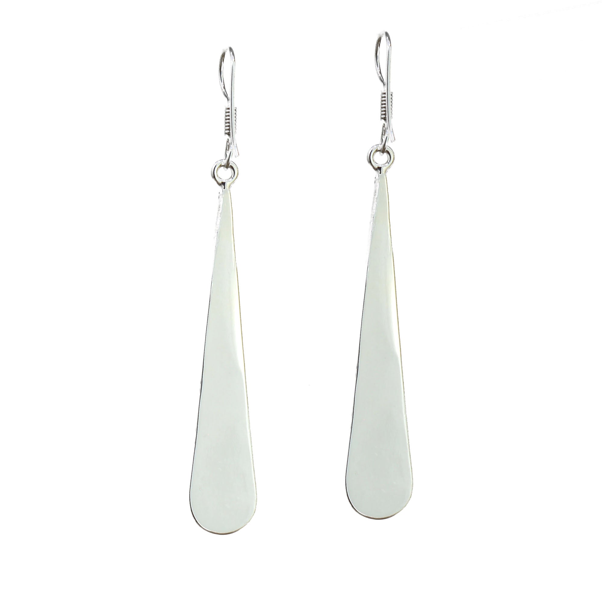 Taxco Silver Black Onyz & Abalone Zebra Long Teardrop Earrings - Best Today's Gifts