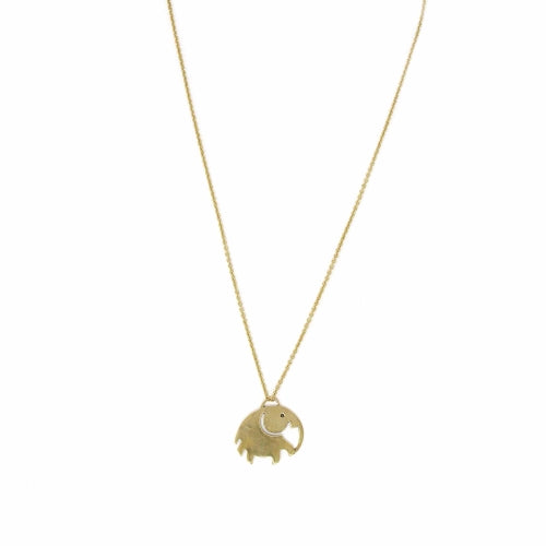 Elephant Pendant Brass Necklace - Best Today's Gifts