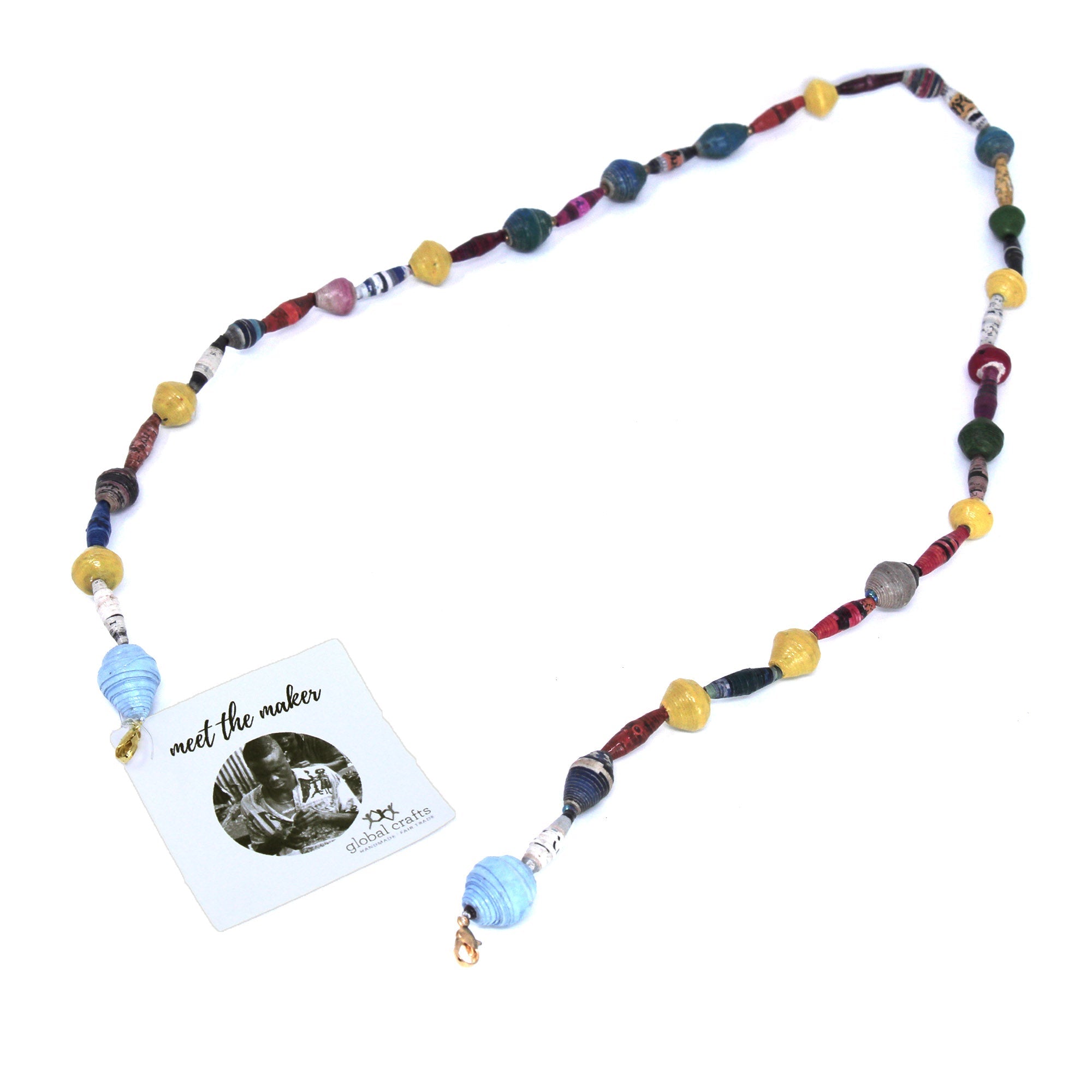 Face Mask/Eyeglass Paper Bead Chain, Colorful Mixed Shapes - Best Today's Gifts