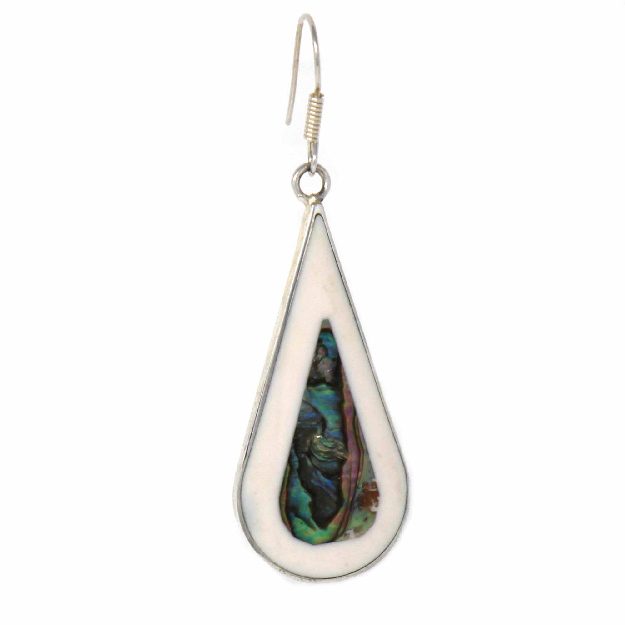 Teardrop Abalone and Mother of Pearl Drop Earrings - Best Today's Gifts