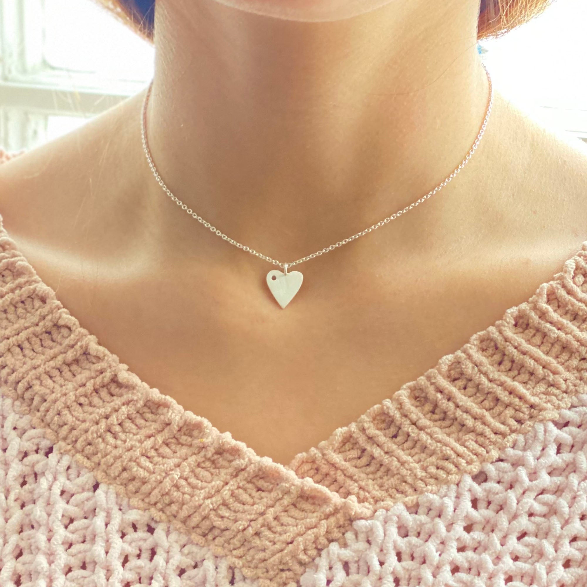 Silverpolished Heart Necklace - Best Today's Gifts