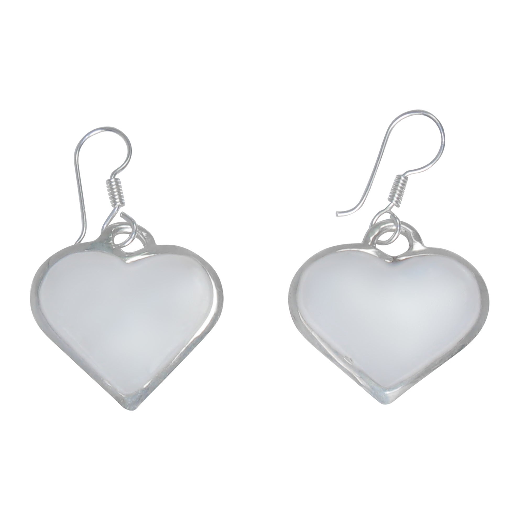 Mother of Pearl Heart Dangle Earrings - Best Today's Gifts