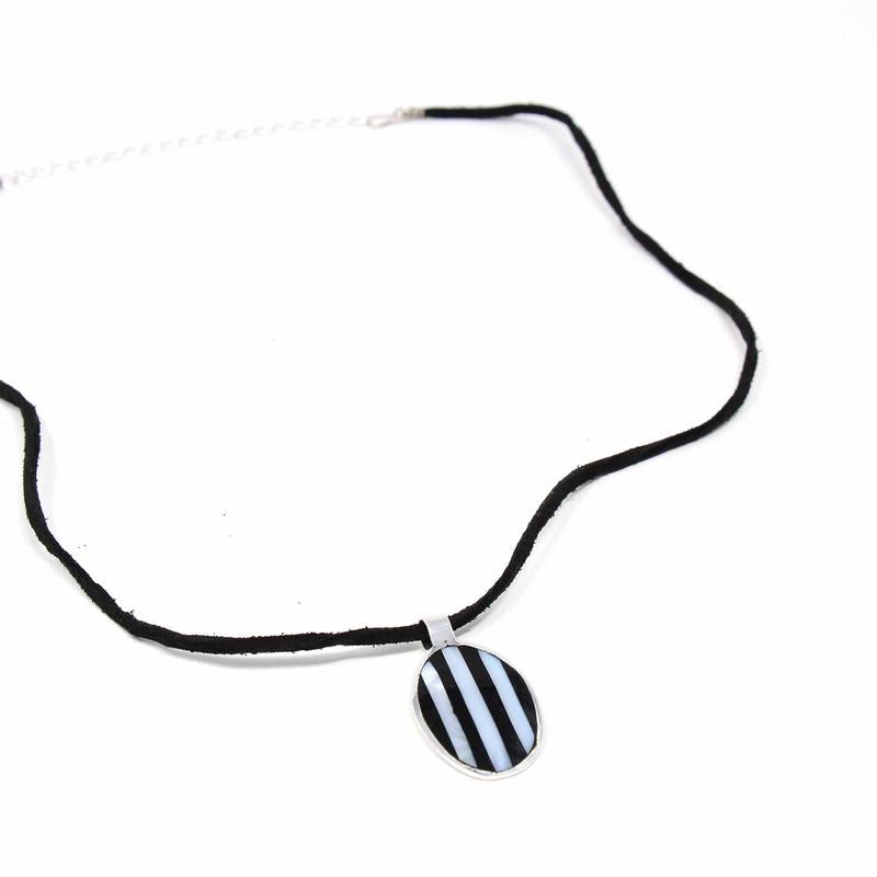 Pendant, Alabalone and Black Stripe - Best Today's Gifts