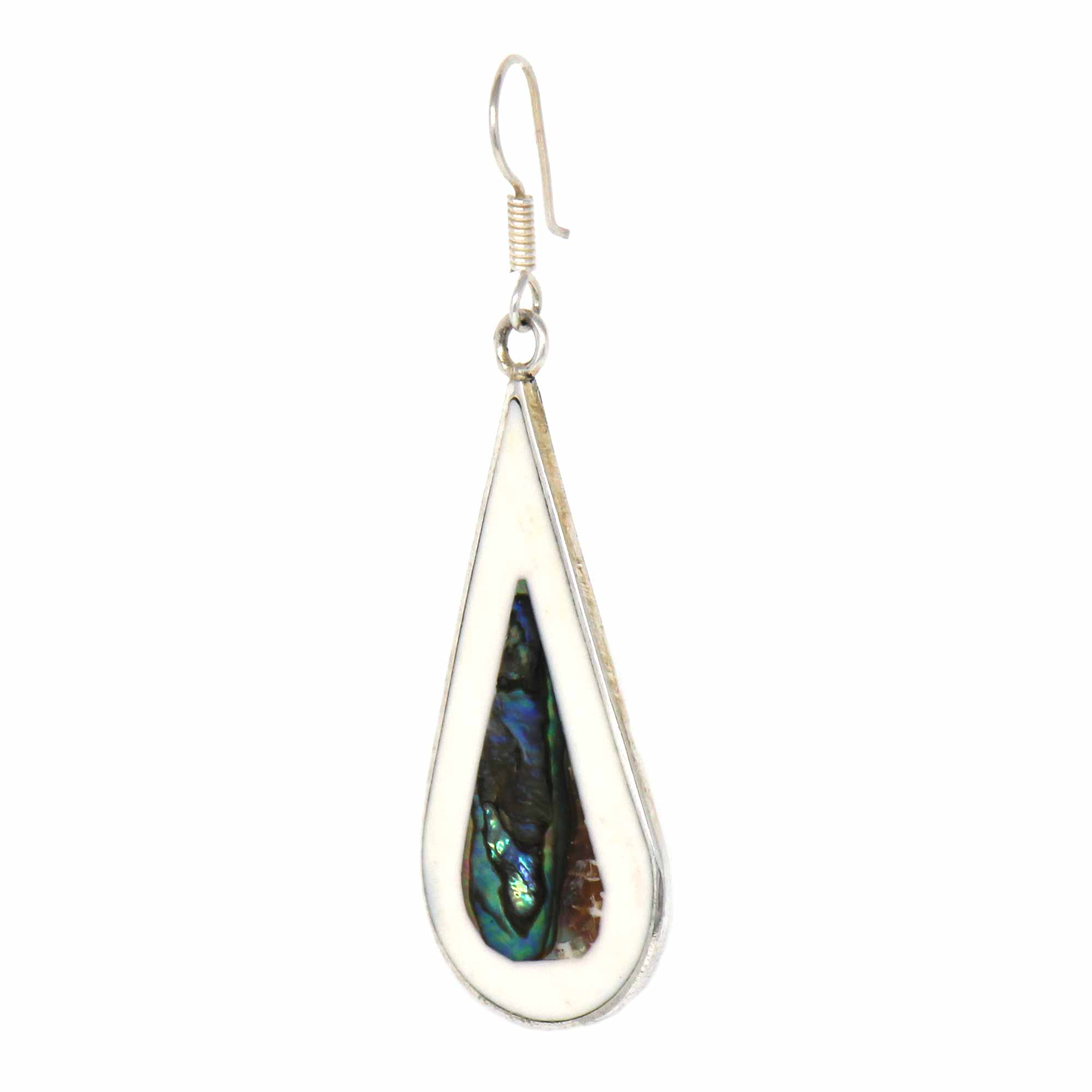 Teardrop Abalone and Mother of Pearl Drop Earrings - Best Today's Gifts