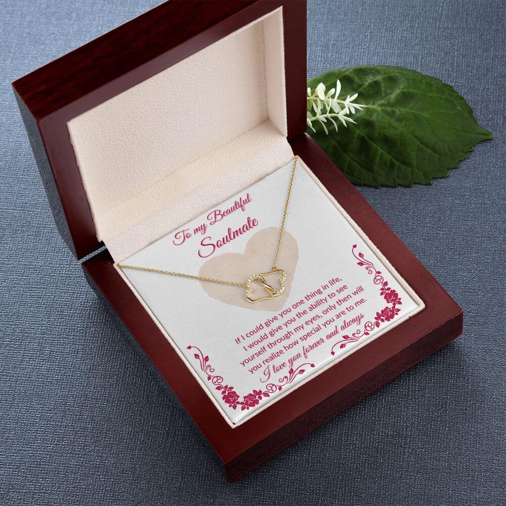 To My Soulmate Everlasting Love Necklace, Gifts For Her, Soulmate Necklace Gift For Her, Soulmate Gift, Soulmate Jewelry, Jewelry Gift Her - Best Today's Gifts