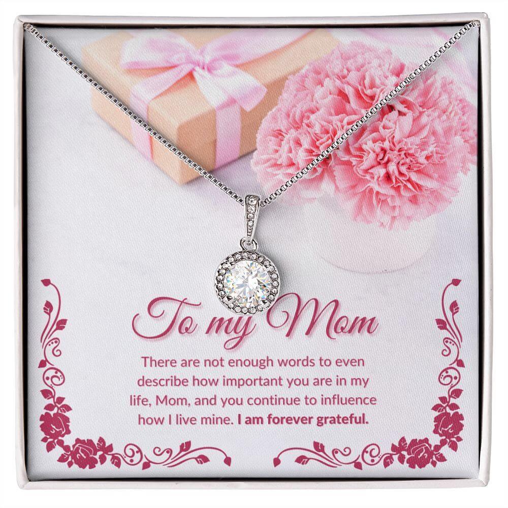 To My Mom Eternal Hope Necklace, Eternal Hope Necklace From Daughter, Eternal Hope Necklace From Son, Housewarming Gift For My Mom - Best Today's Gifts