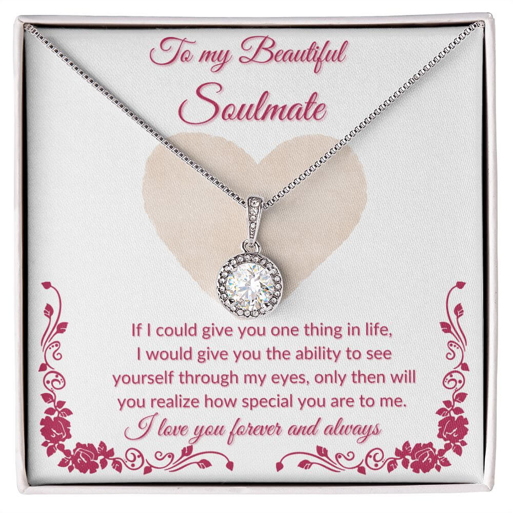 To My Soulmate Eternal Hope Necklace, Necklace For Her, Soulmate Necklace Gift For Her, Soulmate Gift, Soulmate Jewelry, Jewelry Gift Herv - Best Today's Gifts