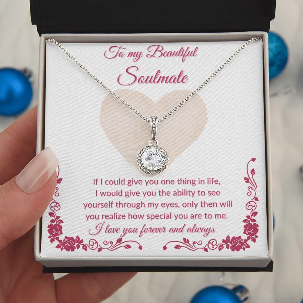 To My Soulmate Eternal Hope Necklace, Necklace For Her, Soulmate Necklace Gift For Her, Soulmate Gift, Soulmate Jewelry, Jewelry Gift Herv - Best Today's Gifts
