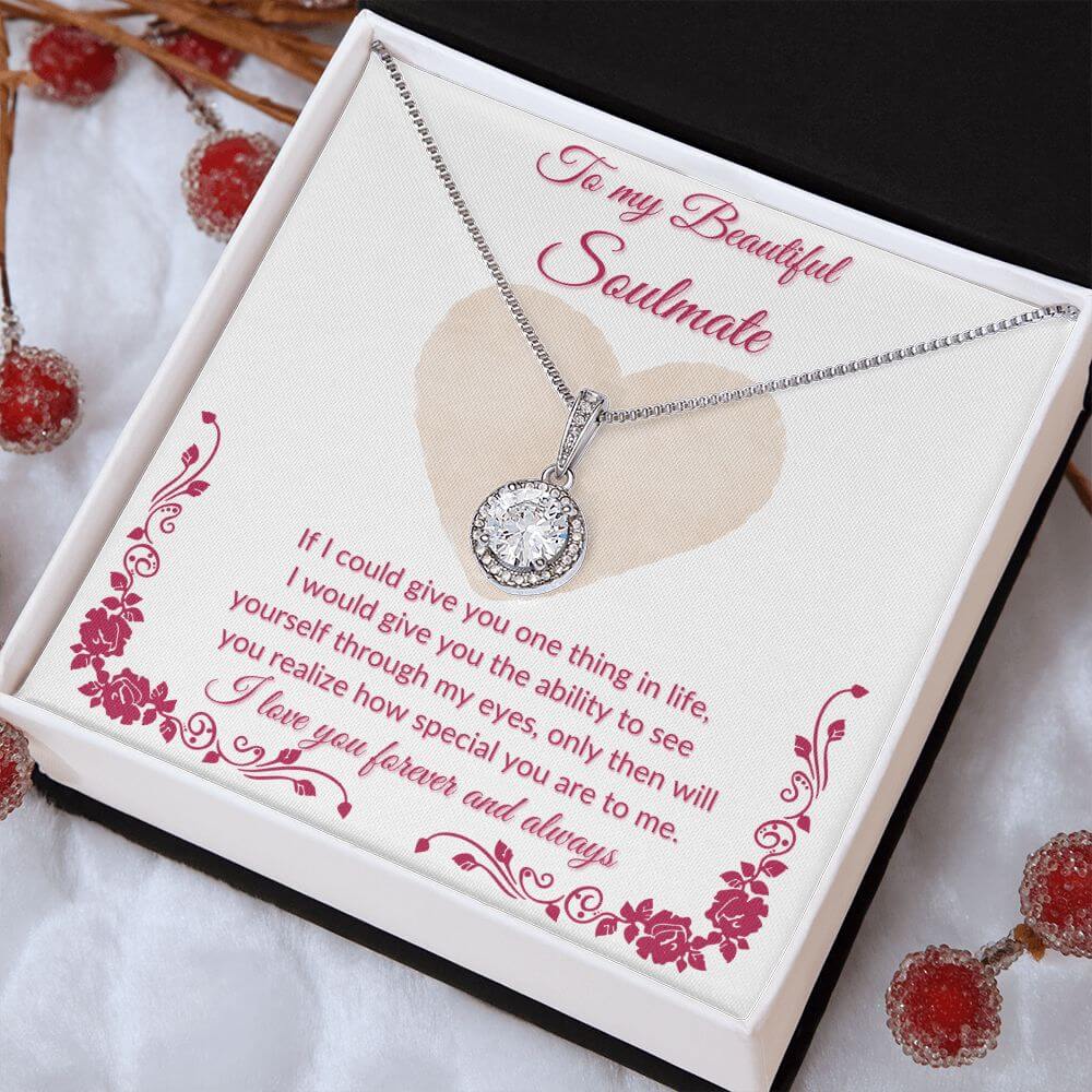 To My Soulmate Eternal Hope Necklace, Necklace For Her, Soulmate Necklace Gift For Her, Soulmate Gift, Soulmate Jewelry, Jewelry Gift Herv - Best Today's Gifts
