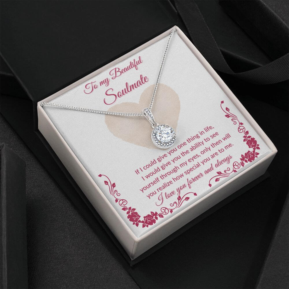 To My Soulmate Eternal Hope Necklace, Necklace For Her, Soulmate Necklace Gift For Her, Soulmate Gift, Soulmate Jewelry, Jewelry Gift Herv - Best Today's Gifts
