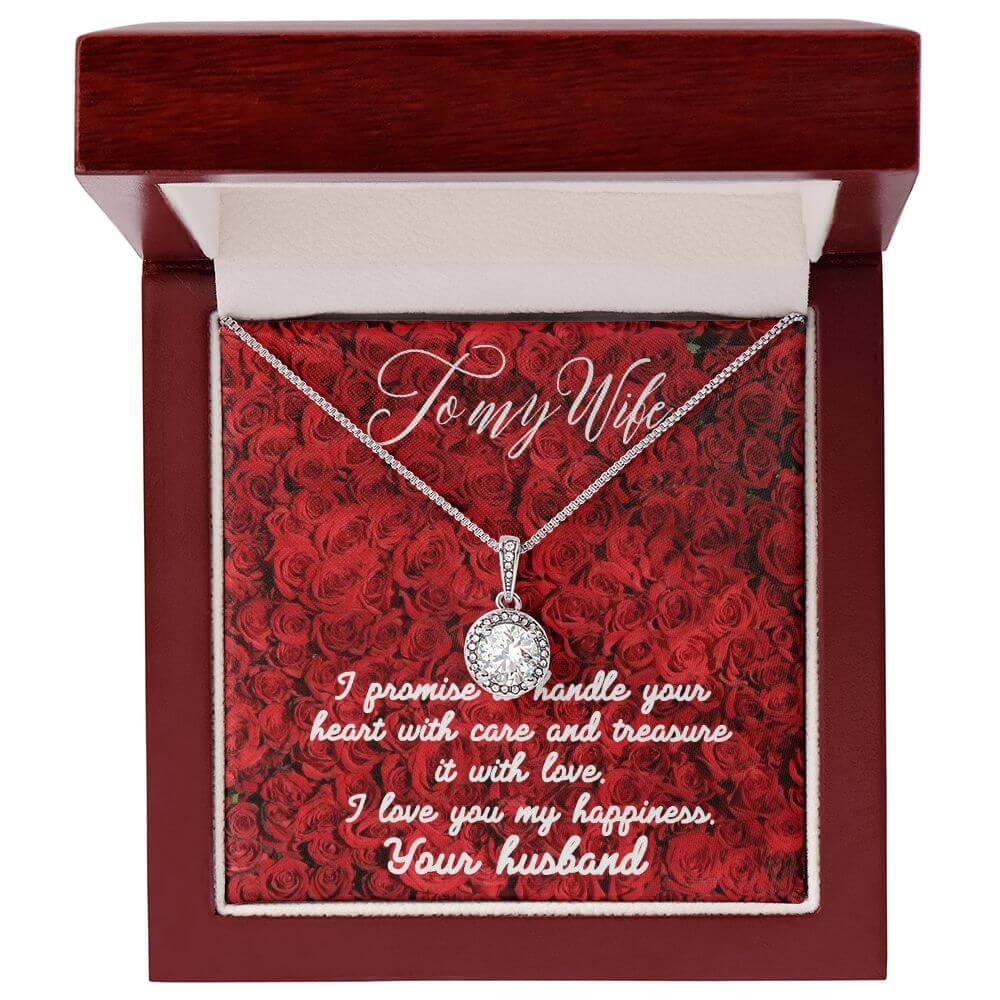 To My Wife Eternal Hope Necklace, Wife Gift From Husband, Anniversary Gift for Wife, Sentimental Gift for Wife, Birthday Gift for Wife - Best Today's Gifts