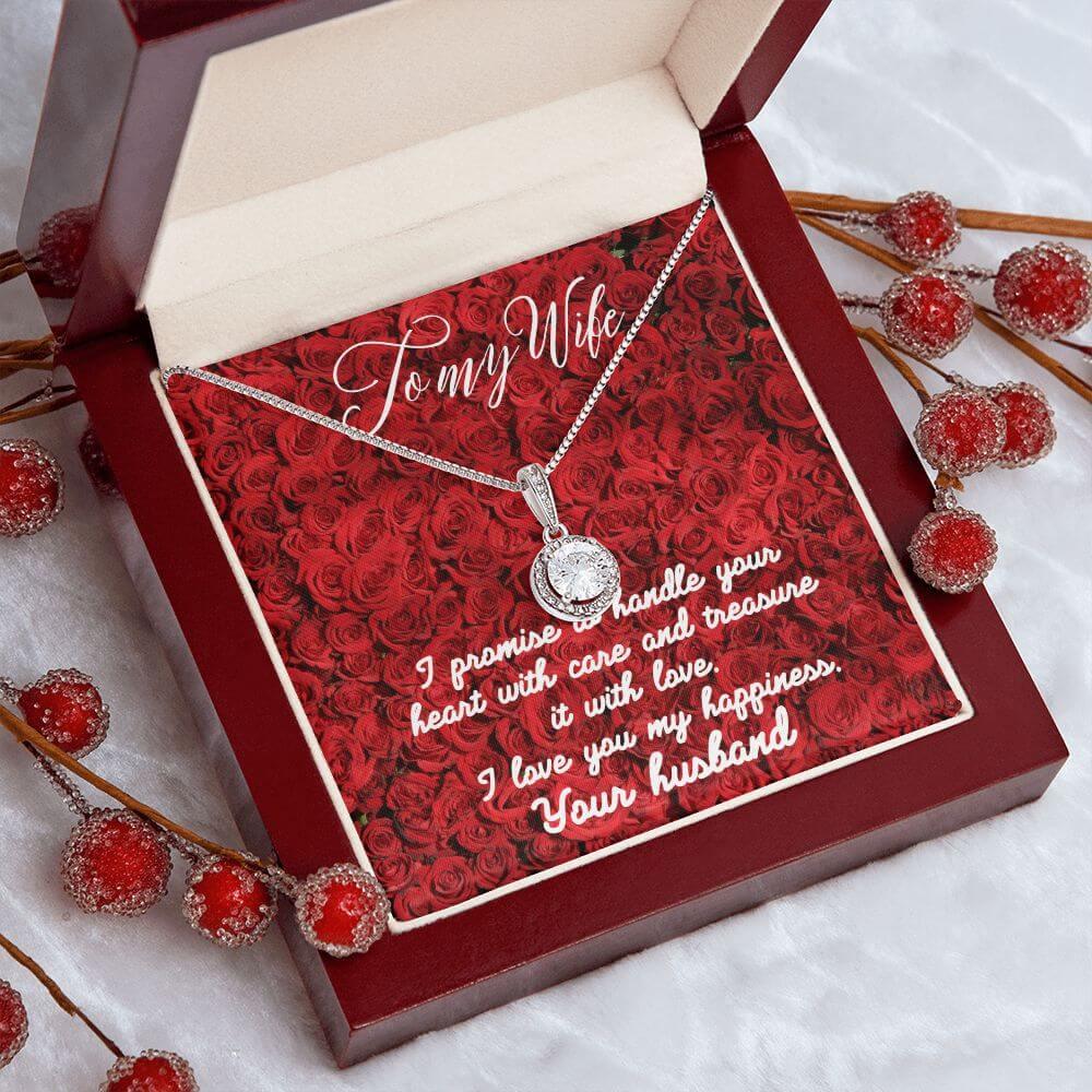To My Wife Eternal Hope Necklace, Wife Gift From Husband, Anniversary Gift for Wife, Sentimental Gift for Wife, Birthday Gift for Wife - Best Today's Gifts