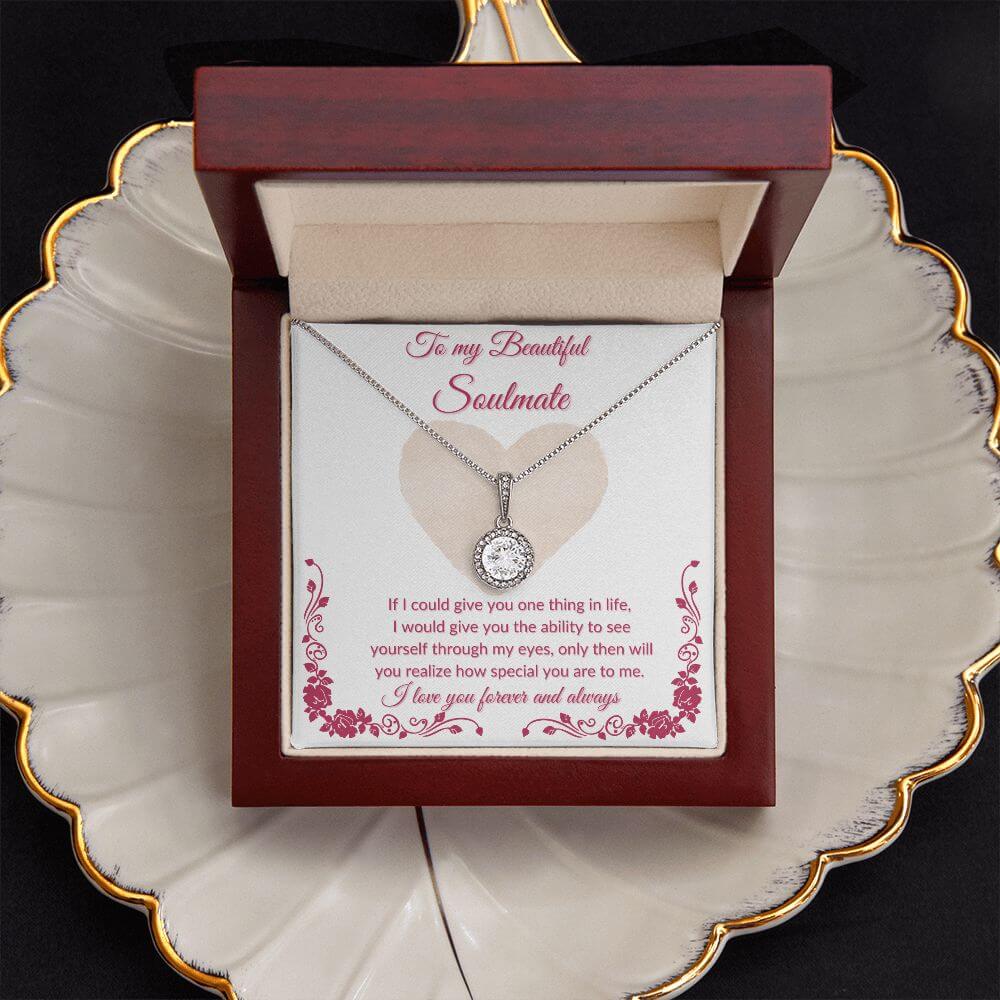 To My Soulmate Eternal Hope Necklace, Necklace For Her, Soulmate Necklace Gift For Her, Soulmate Gift, Soulmate Jewelry, Jewelry Gift Herv - Best Today's Gifts