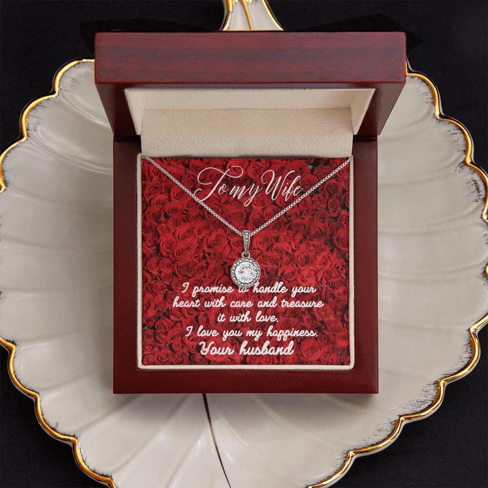 To My Wife Eternal Hope Necklace, Wife Gift From Husband, Anniversary Gift for Wife, Sentimental Gift for Wife, Birthday Gift for Wife - Best Today's Gifts