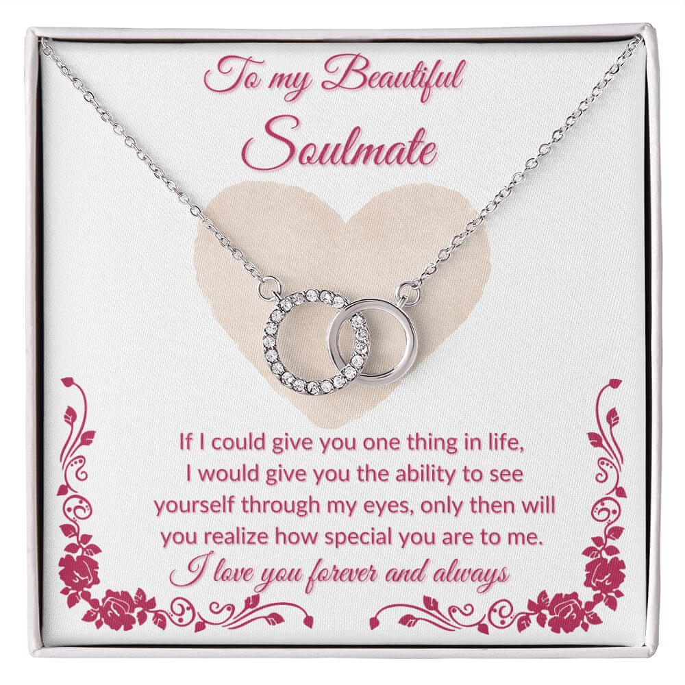 To My Soulmate Perfect Pair Necklace, Necklace For Her, Soulmate Necklace Gift For Her, Soulmate Gift, Soulmate Jewelry, Jewelry Gift Her - Best Today's Gifts