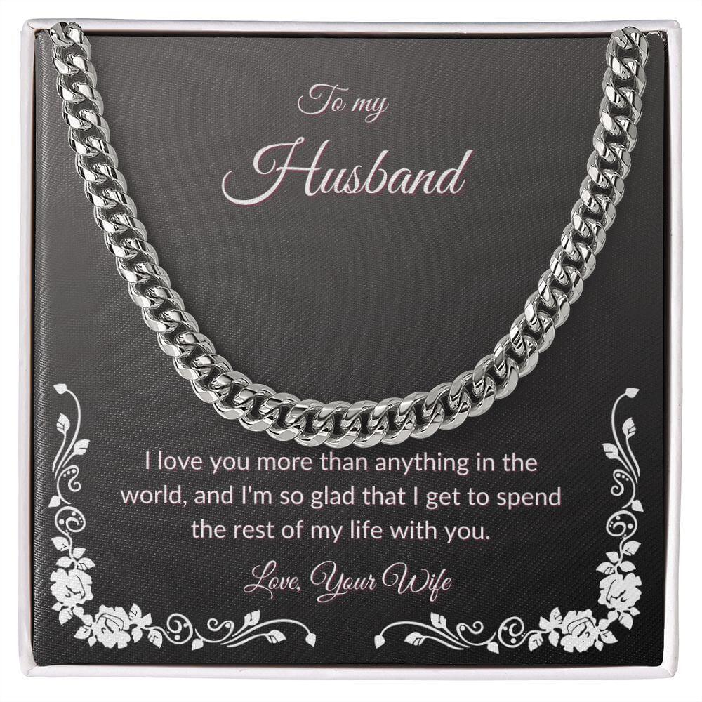Cuban Link Chain Necklace To My Husband - Best Today's Gifts