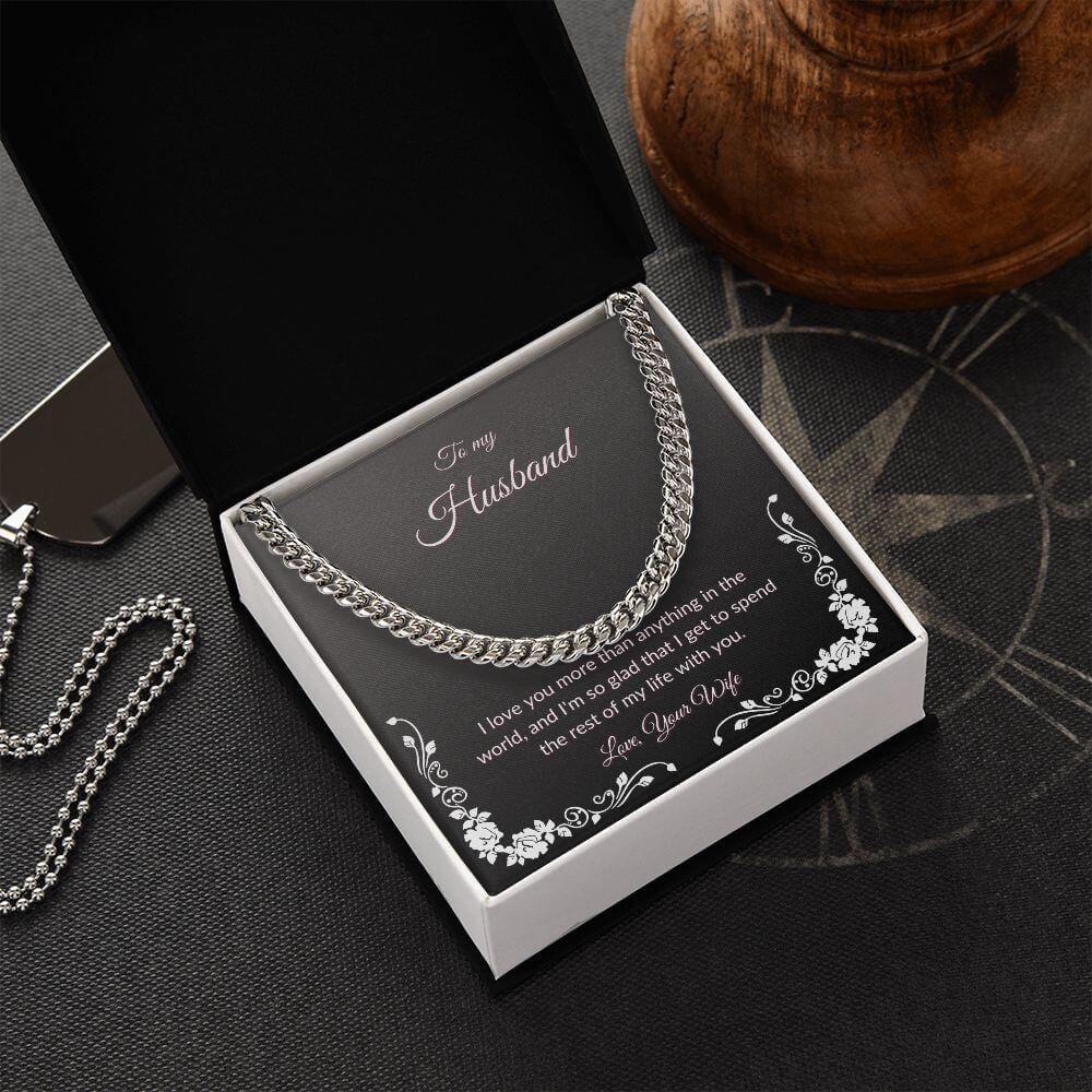 Cuban Link Chain Necklace To My Husband - Best Today's Gifts