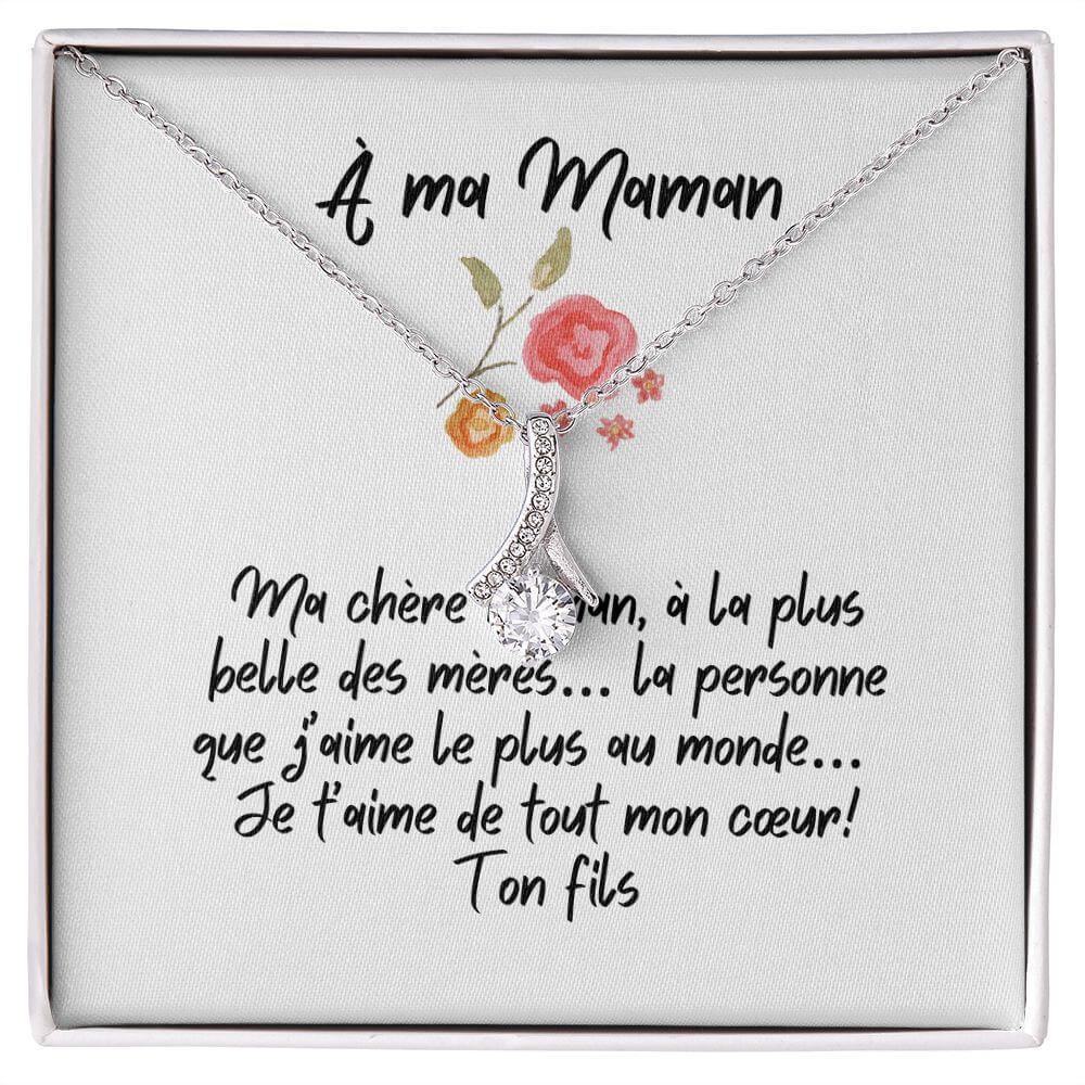 À ma Maman , Alluring Beauty Necklace, de la part de ton fils - Best Today's Gifts